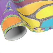 Mutiger Bio Entwurfs-Leinenverpackungs-Papier Geschenkpapier (Rolleneckpunkt)