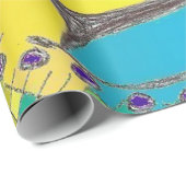 Mutiger Bio Entwurfs-Leinenverpackungs-Papier Geschenkpapier (Rolleneckpunkt)