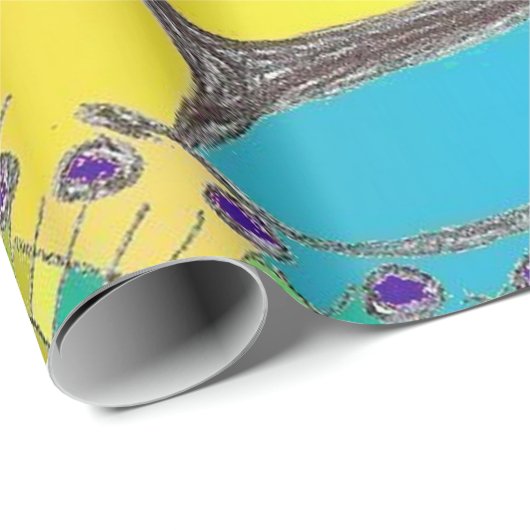 Mutiger Bio Entwurfs-Leinenverpackungs-Papier Geschenkpapier (Rolleneckpunkt)