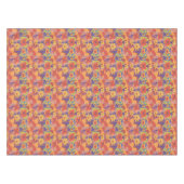 Mutiger Bohemischer orange Garten-Druck Tischdecke (Vorderseite (Horizontal))