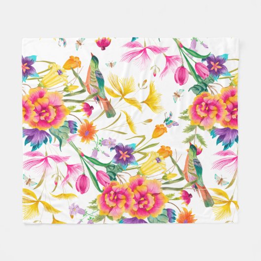 Mutiger bunter Sommer-Druck Fleecedecke (Vorderseite (Horizontal))