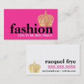 Mutiger ButikeTiara der Mode-311 Visitenkarte (Vorne/Hinten)