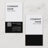 mutiger Entwurf Ihr eigener QR Code Visitenkarte (Vorne/Hinten)