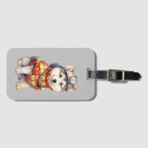 Mutiger Feuerwehrmann Sibirier Husky Hund Ehre