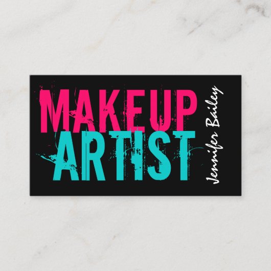 Mutiger Maskenbildner Visitenkarte (Vorderseite)