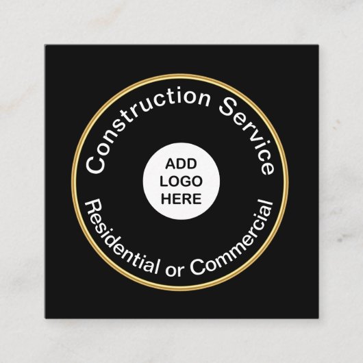 Mutiger moderner Bau Quadratische Visitenkarte (Vorderseite)