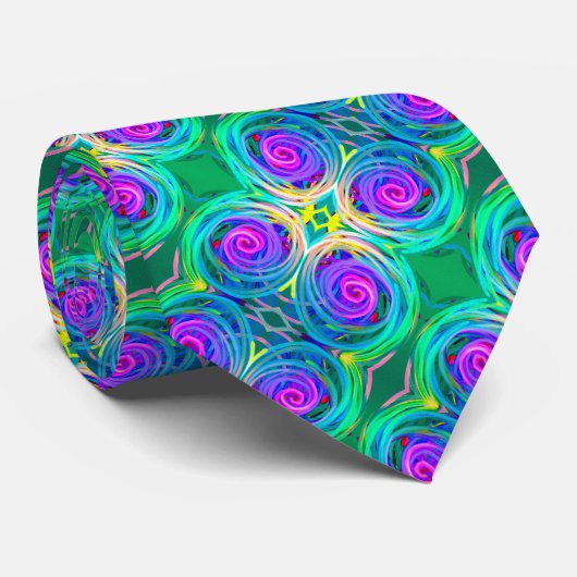 Mutiger moderner bunter abstrakter Entwurf Krawatte (Gerollt)