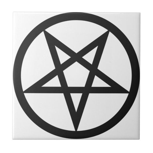 Mutiger Pentagram Fliese (Vorderseite)