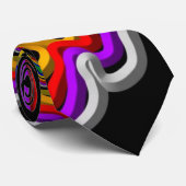 MUTIGER REGENBOGEN-STRUDEL KRAWATTE (Gerollt)