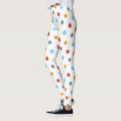 Mutiger Regenbogen-Tupfen Leggings (Links)