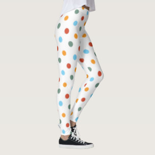 Mutiger Regenbogen-Tupfen Leggings