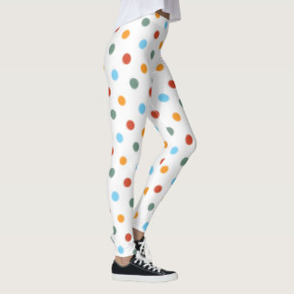 Mutiger Regenbogen-Tupfen Leggings