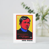 Mutiger Rizal Postkarte (Stehend Vorderseite)