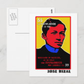 Mutiger Rizal Postkarte (Vorne/Hinten)