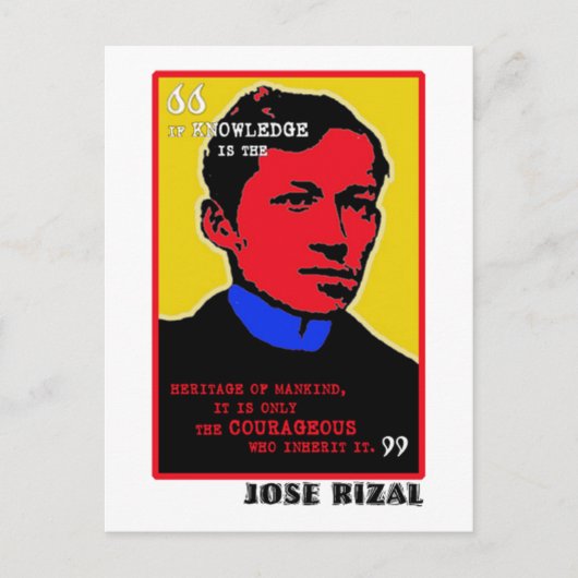 Mutiger Rizal Postkarte (Vorderseite)