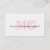 Mutiger rosa, schwarzer Zebra Stripes Visitenkarte (Rückseite)