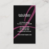 Mutiger Schmutz-Maskenbildner Visitenkarte (Rückseite)