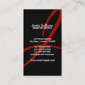 Mutiger Schmutz-Maskenbildner Visitenkarte (Rückseite)