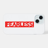 Mutiger Stempel iPhone 15 Hülle (Rückseite (Horizontal))