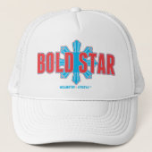 Mutiger Stern-voller Logo-Fernlastfahrer-Hut Truckerkappe (Vorderseite)