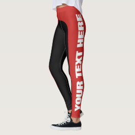 Mutiger Text-kundengerechte zwei FarbLeggings Leggings