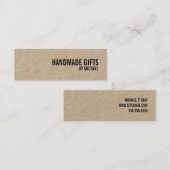 Mutiger Text-Packpapier-handgemachter Mini Visitenkarte (Vorne/Hinten)