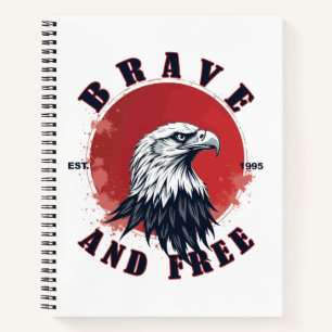 Mutiger und freier Adler Notizblock