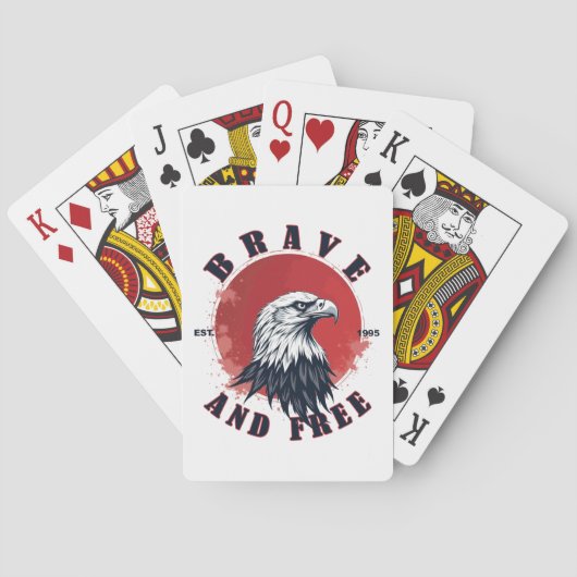 Mutiger und freier Adler Spielkarten (Rückseite)