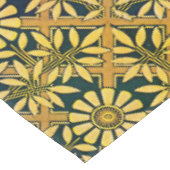 Mutiger Zinnia auf einem Gitter im Senfgelb Tischdecke (Schrägansicht)