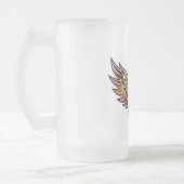 Mutiges Bierglas Mattglas Bierglas (Links)