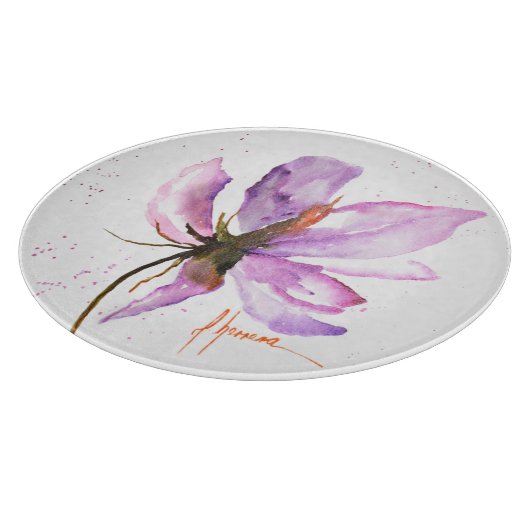 Mutiges Blumen-IV Schneidebrett (Ecke)