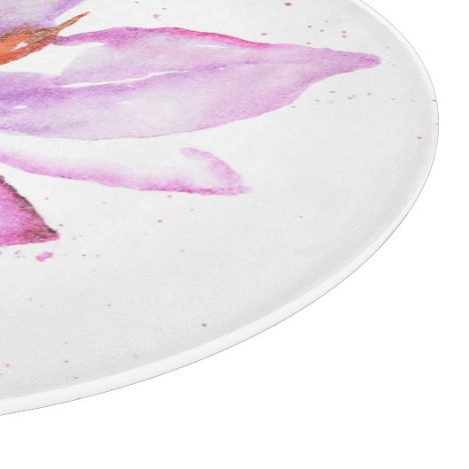 Mutiges Blumen-IV Schneidebrett (Ecke)