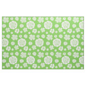 Mutiges Blumenmuster-Limones grünes Weiß Stoff (Fat Quarter (45,7 x 55,9 cm))