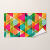 Mutiges buntes helles geometrisches Dreieck-Muster Badhandtuch Set (Handtuch)