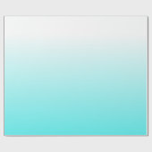 Mutiges buntes Weiß zu blauer Ombre Steigung Geschenkpapier (Flach)