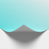 Mutiges buntes Weiß zu blauer Ombre Steigung Geschenkpapier (Ecke)