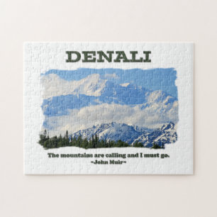 Mutiges Denali/die Berge nennen… J Muir Puzzle