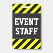 Mutiges "EREIGNIS-PERSONAL" + Gelbes u. schwarzes Ausweis (Rückseite)