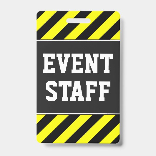 Mutiges "EREIGNIS-PERSONAL" + Gelbes u. schwarzes Ausweis (Vorderseite)