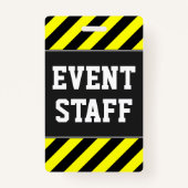 Mutiges "EREIGNIS-PERSONAL" + Gelbes u. schwarzes Ausweis (Vorderseite)