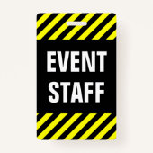 Mutiges "EREIGNIS-PERSONAL" + Schwarzes u. gelbes Ausweis (Rückseite)