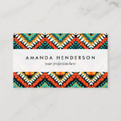 Mutiges ethnisches gebürtiges Stammes- Muster Visitenkarte (Vorderseite)