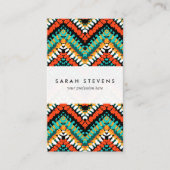 Mutiges ethnisches gebürtiges Stammes- Muster Visitenkarte (Vorderseite)