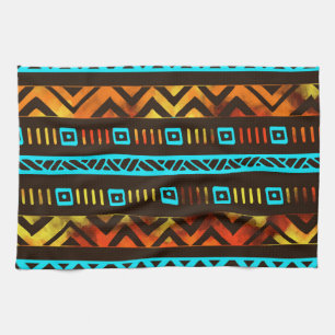 Mutiges ethnisches Muster n.2 Geschirrtuch