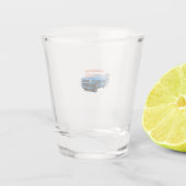 Mutiges Fahren Schnapsglas (Rückseite)