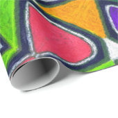 Mutiges Farböl-Pastell-Packpapier Geschenkpapier (Rolleneckpunkt)