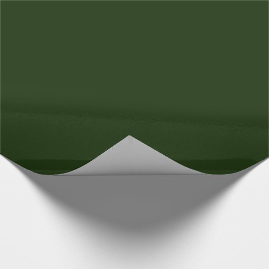 Mutiges Forest Green-Packpapier Geschenkpapier (Ecke)