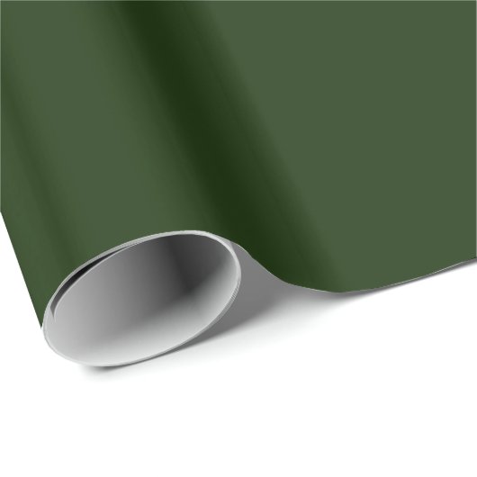 Mutiges Forest Green-Packpapier Geschenkpapier (Rolleneckpunkt)