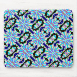 mutiges geometrisches mousepad Entwurf des blauen