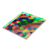 Mutiges geometrisches Würfel-Muster Fliese (Seite)